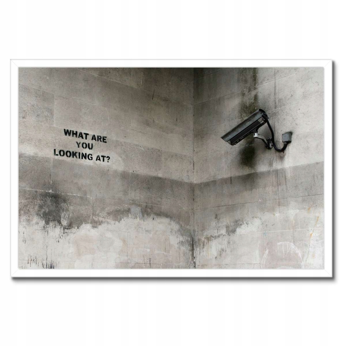 Plakáty v rámu 60x40 Banksy Kamera Graffiti