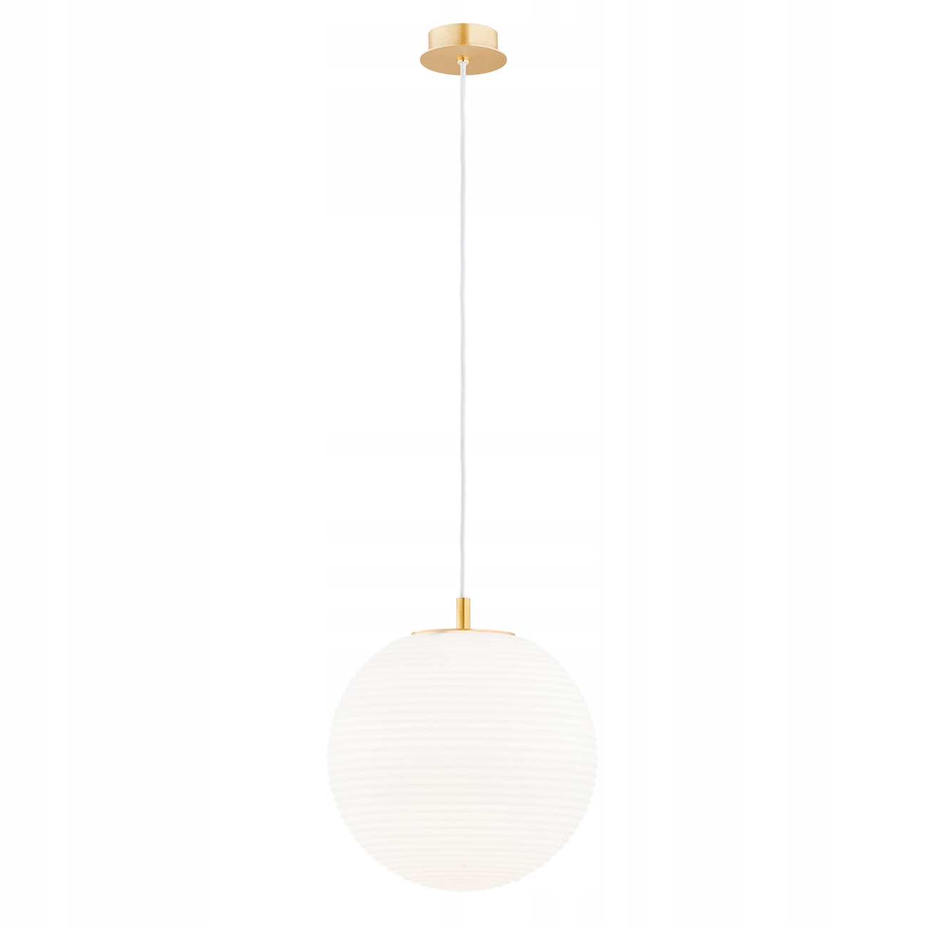 Lampa Wisząca Opal Mat I Szczotkowany Mosiądz 1xE27 Evans Argon