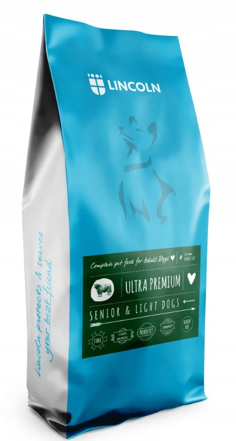 Lincoln Suché Krmivo Pro Psy Senior Light Hovězí 12 Kg Labradorský Ovčák