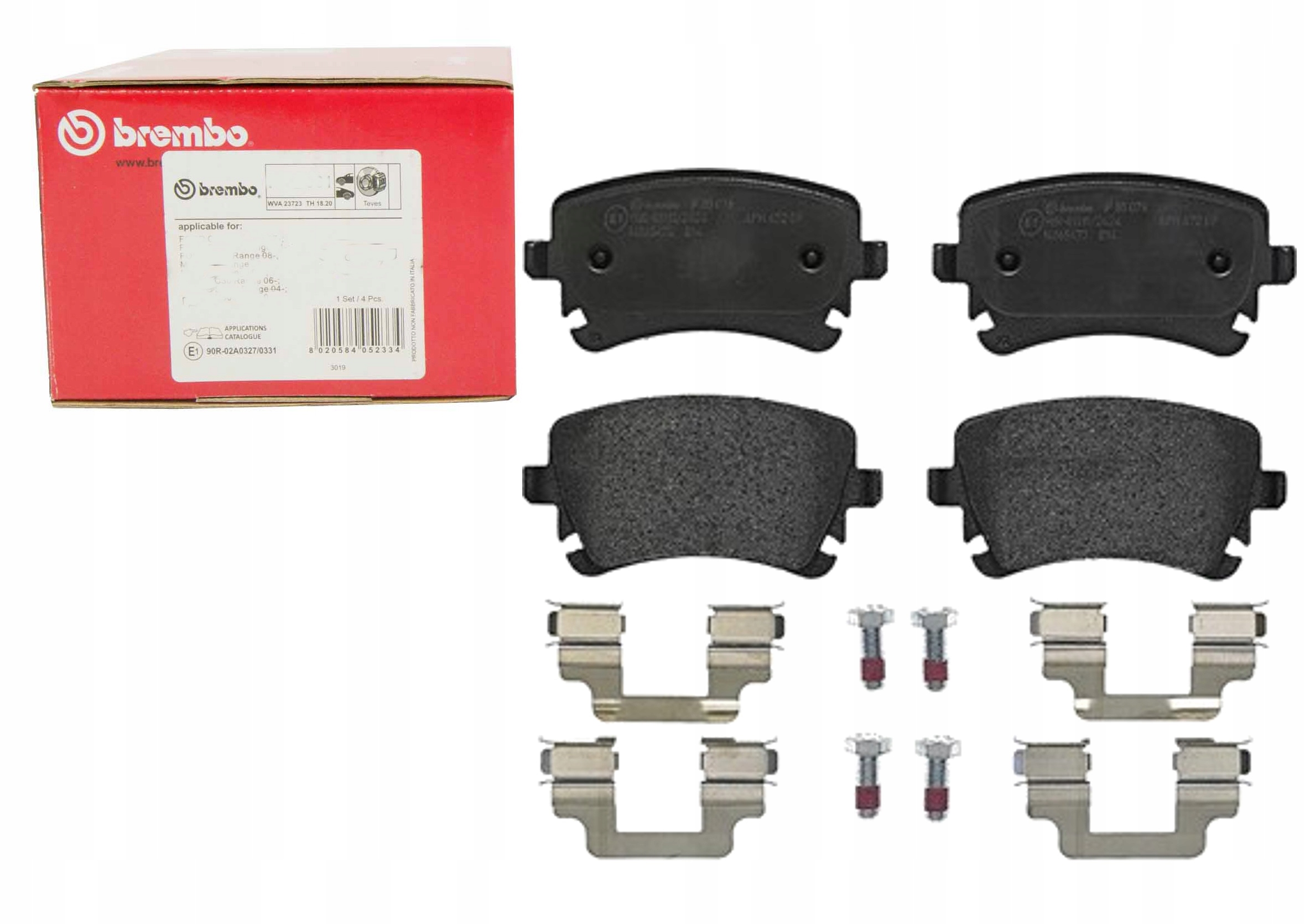 85 076 - BREMBO задние колодки для AUDI A8 D3 VW TRANSPORTER T5