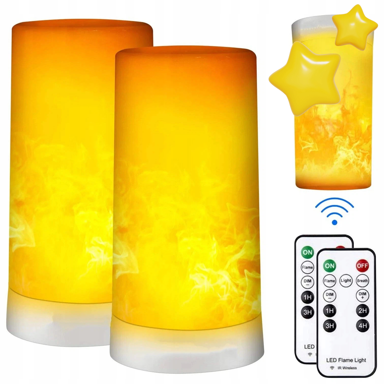 Halloween Led Plamenová Lampa Usb Dálkový Ovladač Noční Stolní Osvětlení