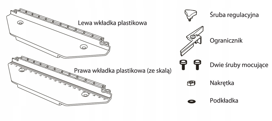 Prowadnica do zaokrąglacza narożników Opus + nóż do łezek + do dziurkowania Typ inny