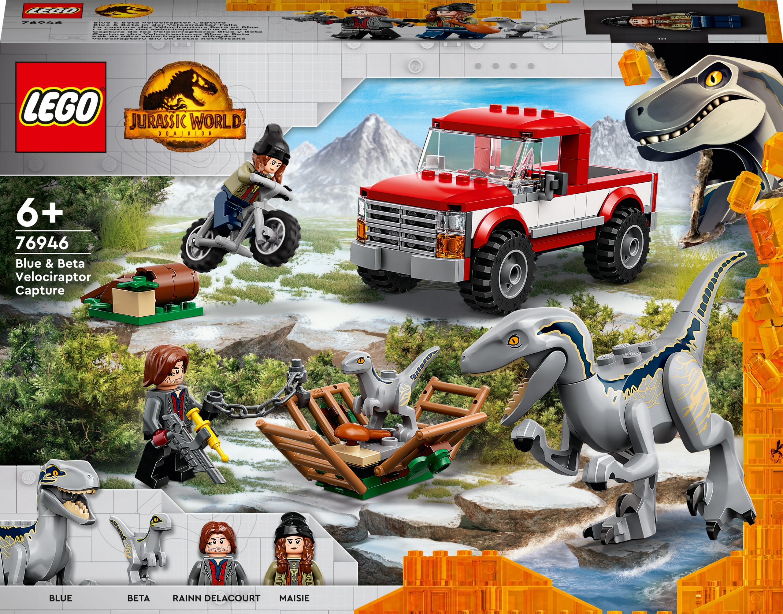 

Lego Jurassic World 76946 Schwytanie welociraptor