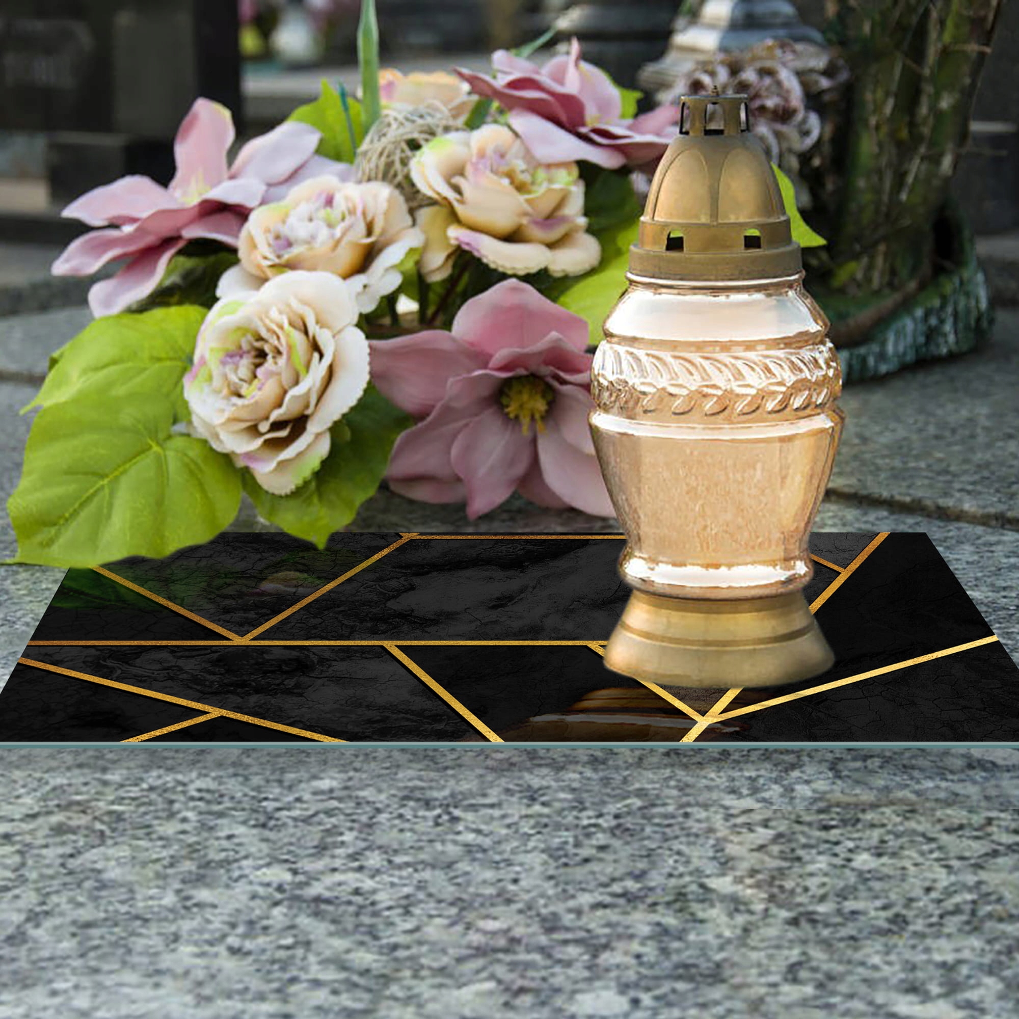 SZKLANA PODSTAWKA POD ZNICZE 60x20cm Elegancja 361 Kod producenta deska-szklana-361c