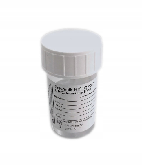 

Pojemnik histopatologiczny 60ml z formaliną 10%