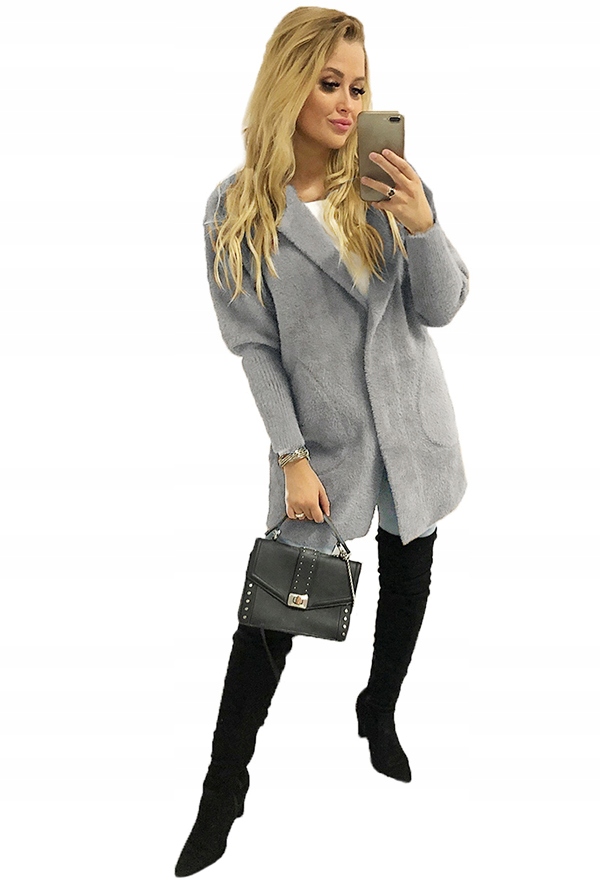 Płaszcz ALPAKI kurtka WEŁNA MODNE KOLORY oversize Marka Katmandi