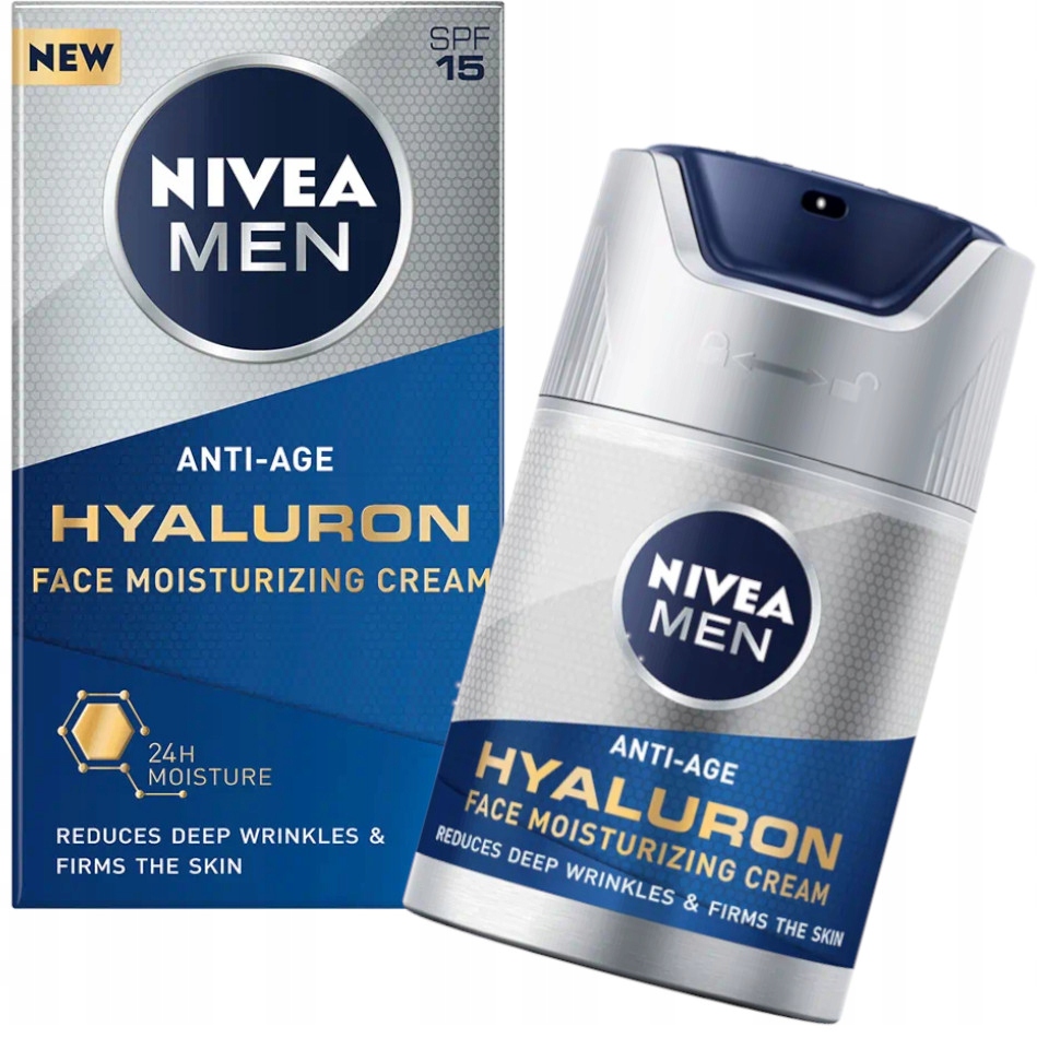 

Nivea Men Krem Nawilżający Przeciwzmarszkowy SPF15