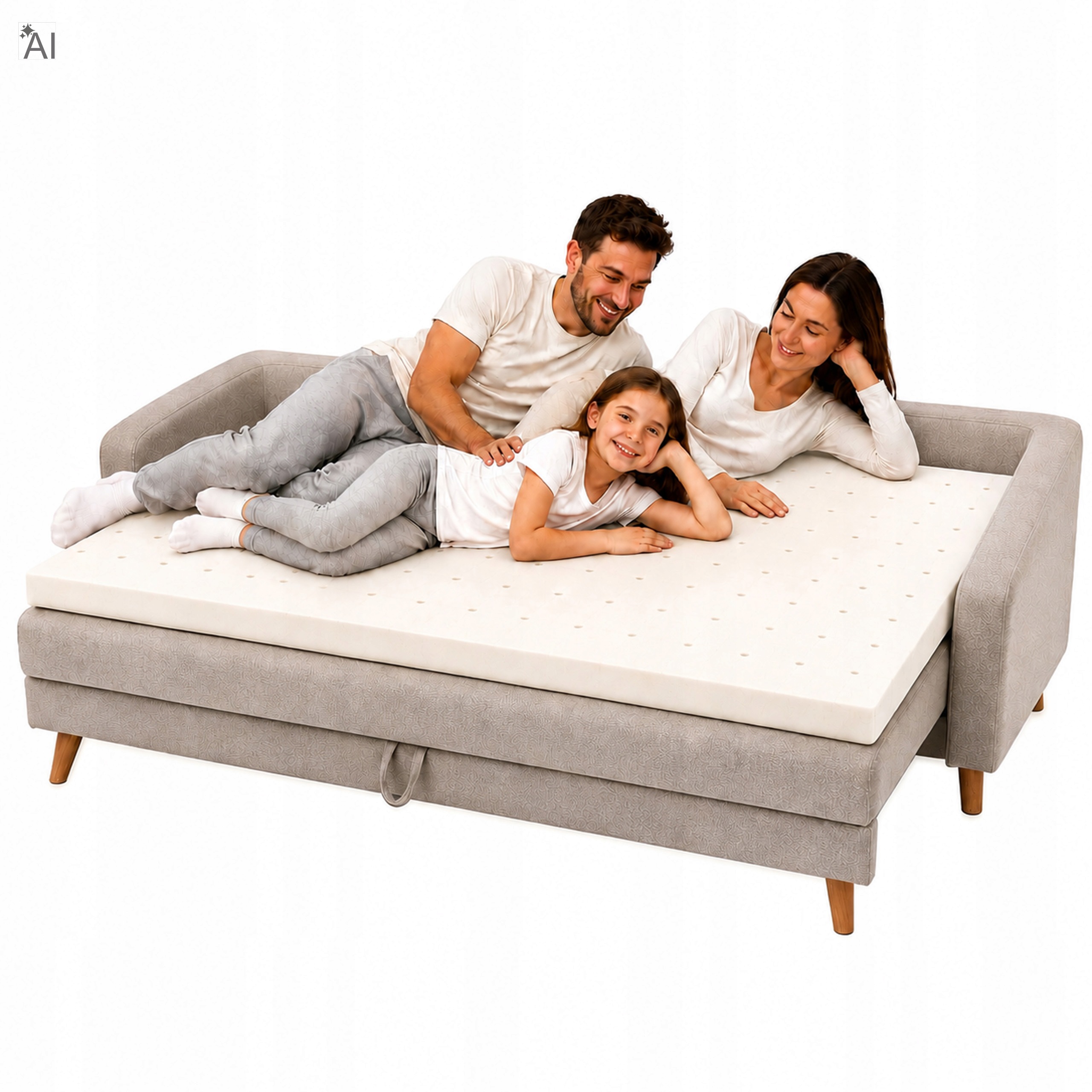 Topper 130x190 povrchový měkký H1 Air 5 cm bez potahu na postel