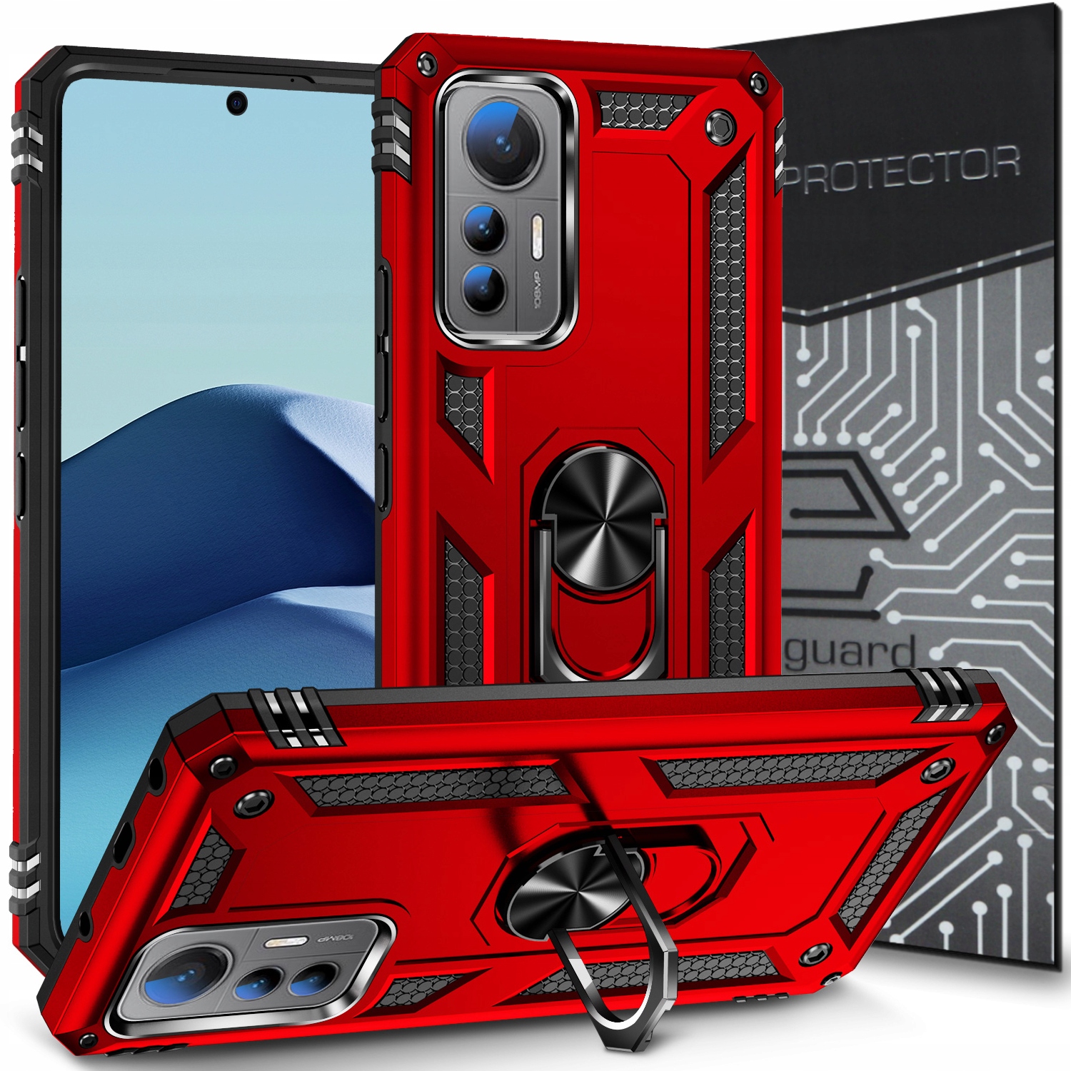 

Case Obudowa Etui Pancerne+szkło do Xiaomi 12 Lite