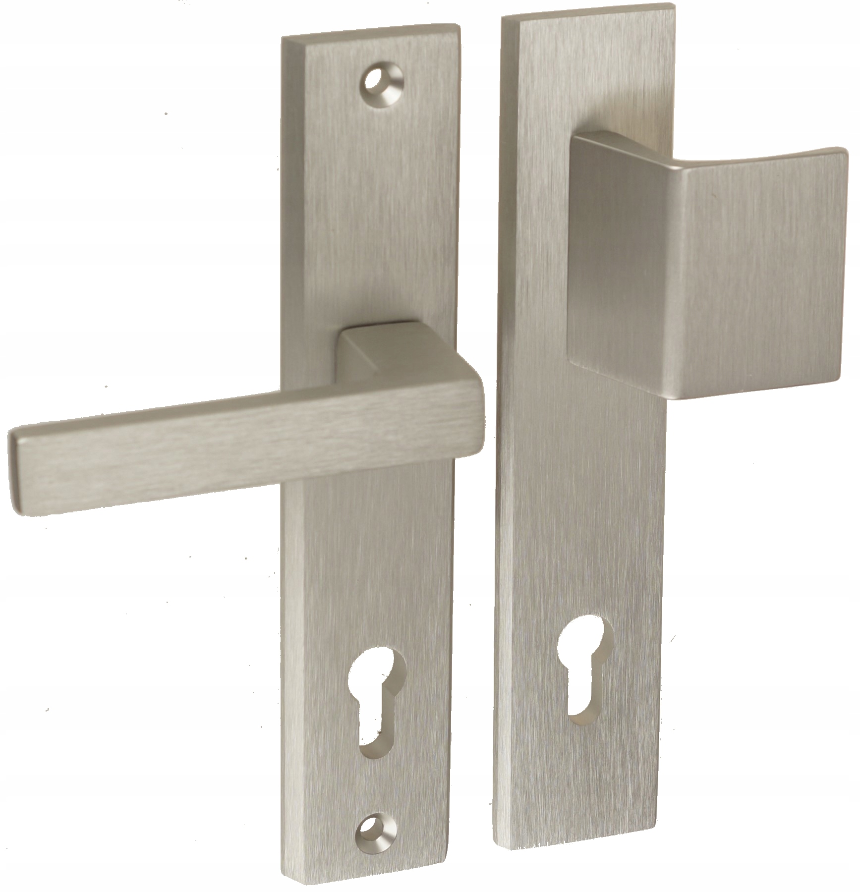 Univerzální Klika Pro Vnější Dveře Theo 90 MM, Stříbrná Vložka