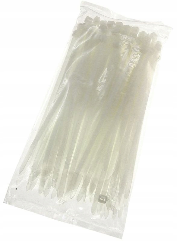 

Opaski zaciskowe 20 cm, białe 100 szt, DAN03-WH