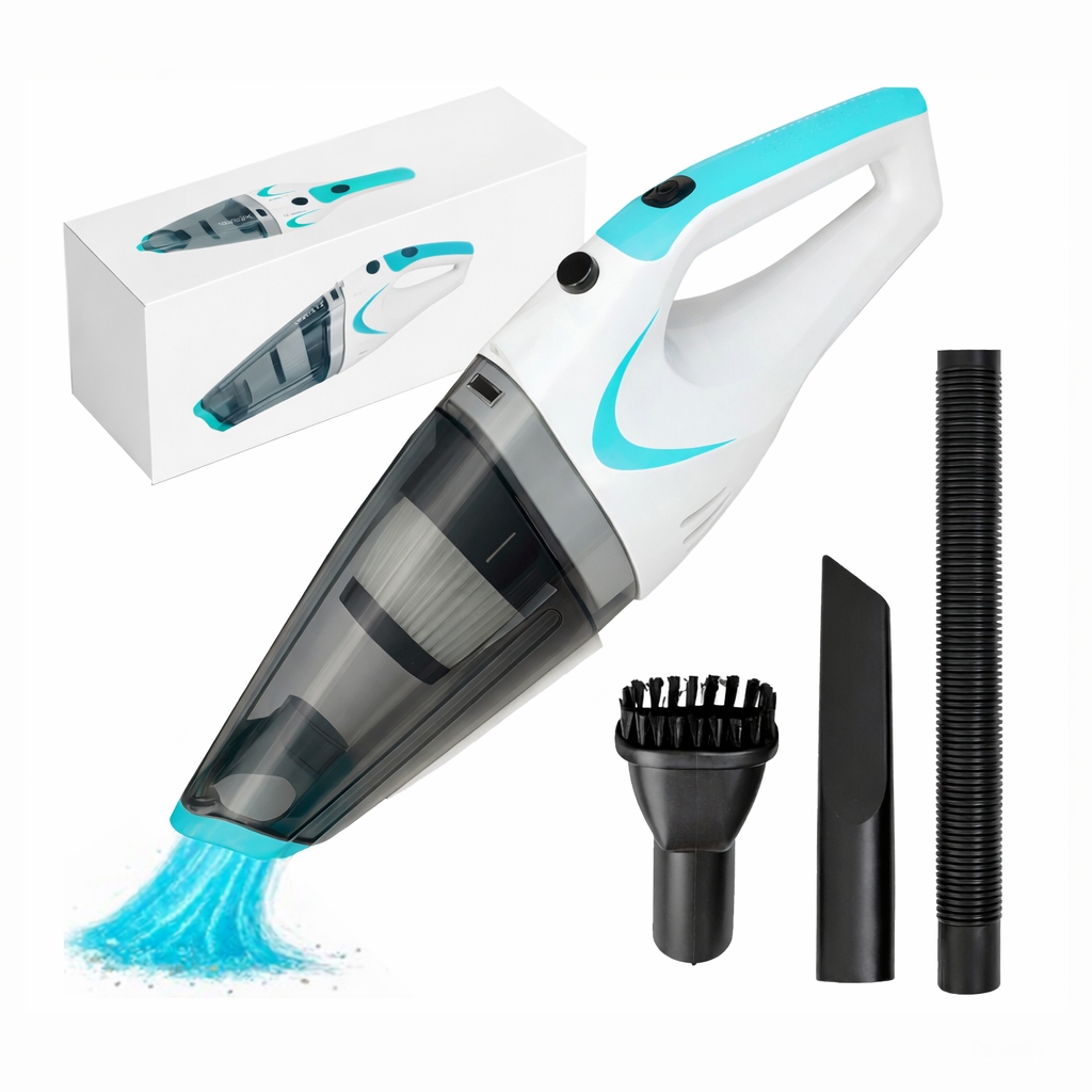 Vysavač Do Auta Bezdrátový Ruční Bezsáčkový Přenosný 400W X01