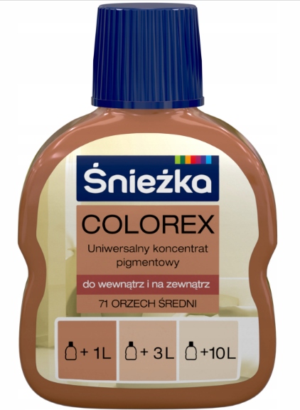 

Colorex Śnieżka Pigment Do Farb 100ml Orzech Śred.