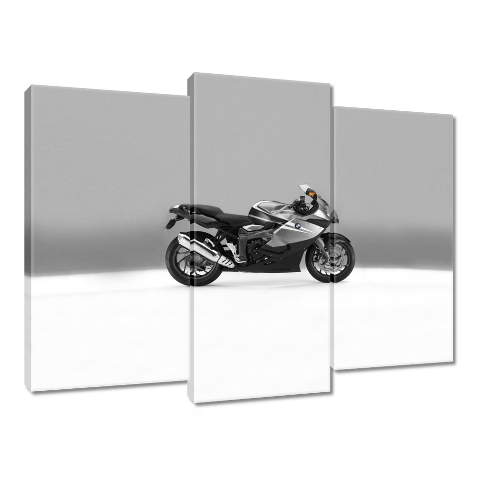 

Obraz 90x70 Srebrny Motor Bmw