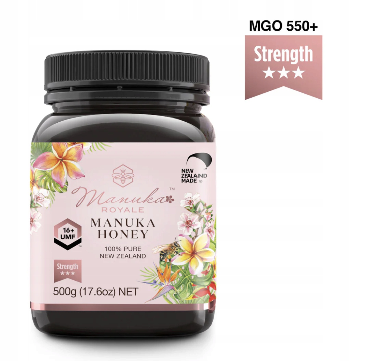 Levně Manuka Royale Manuka Honey 550+ Mgo Superprémiový manukový med Nový Zéland
