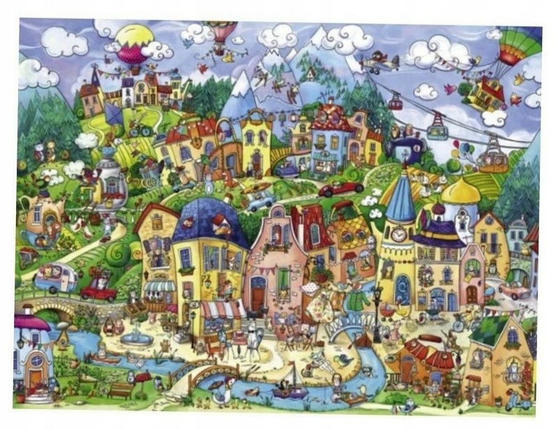 Puzzle Szczęśliwe miasto 1500 elementów