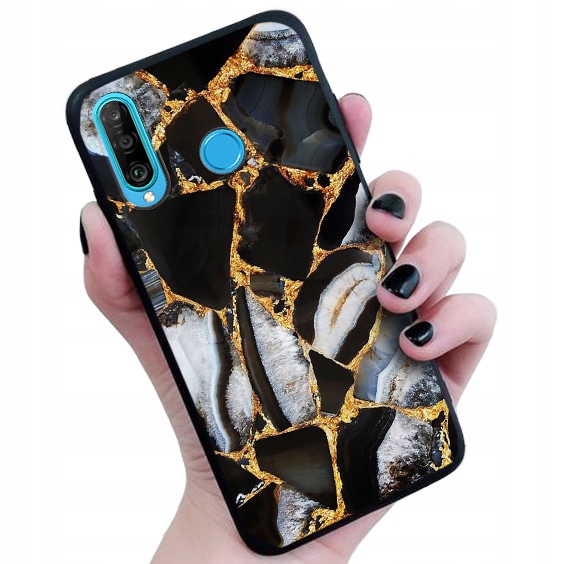 

Etui matowe do Huawei P30 Lite Matt wzory + Szkło