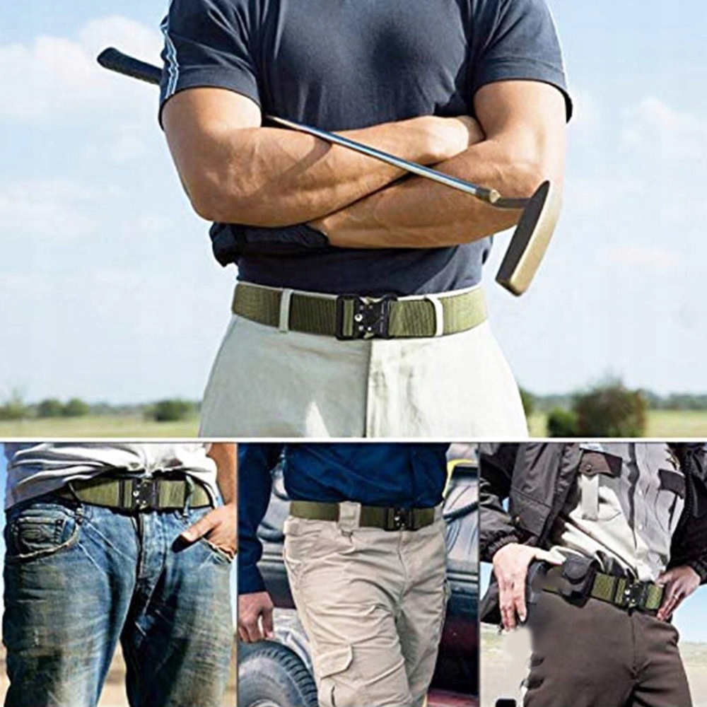 PASEK pas PARCIANY TAKTYCZNY QR mocny MĘSKI do SPODNI SURVIVAL Materiał dominujący nylon