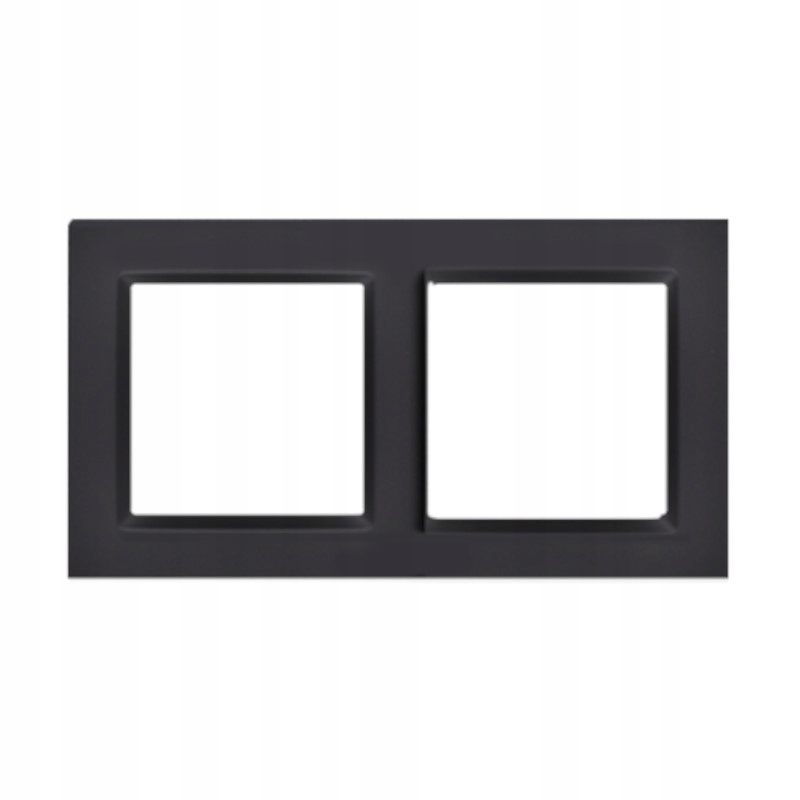 

SIMON10 Ramka maskująca 2-krotna czarny mat