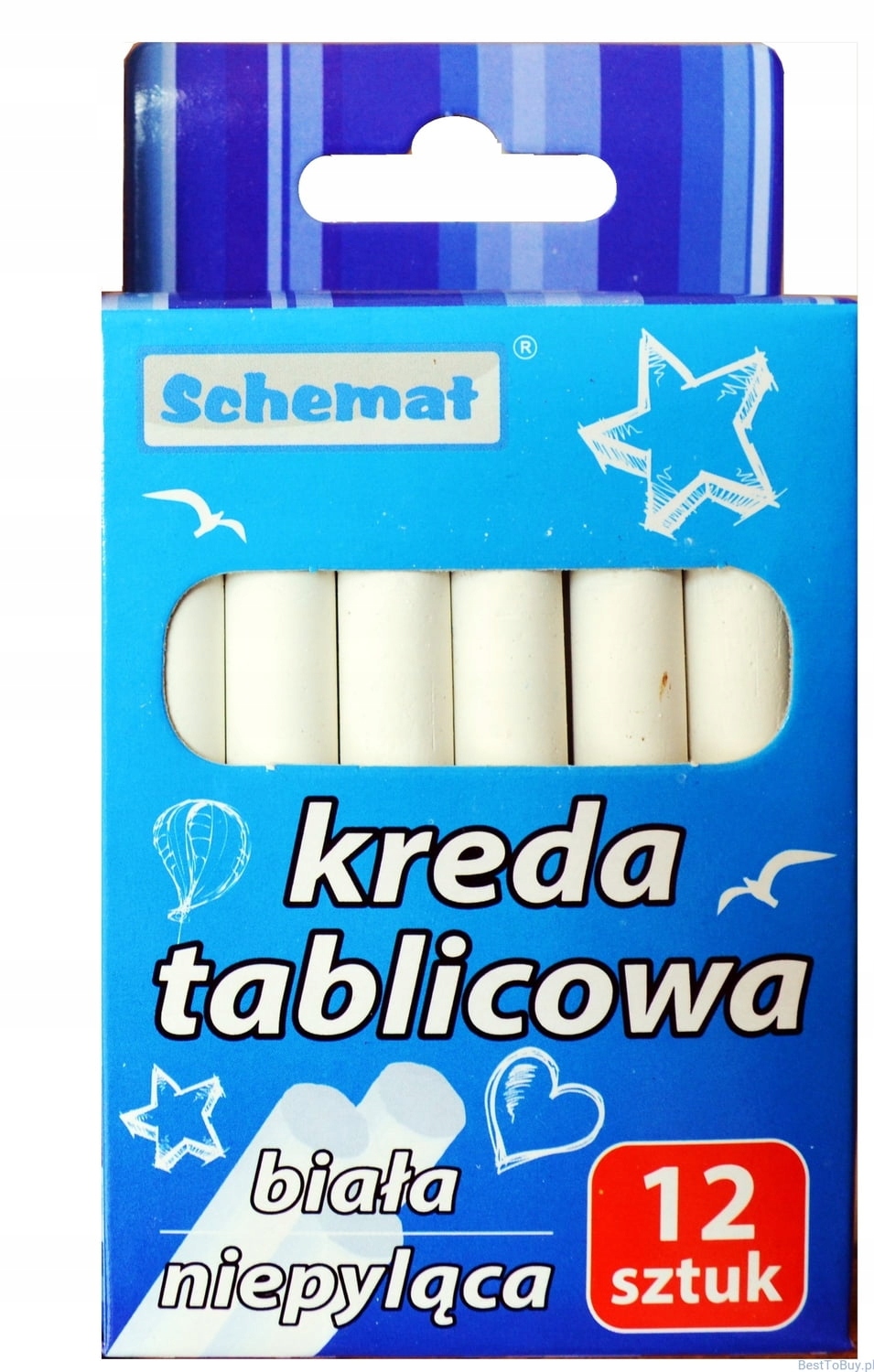

Kreda Szkolna Biała Niepyląca 4527