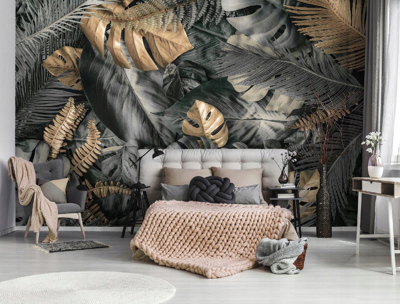 FOTOTAPETA LIŚCIE MONSTERA PAPROCI PALMY DŻUNGLA TAPETA ŚCIENNA 368x254 EAN (GTIN) 5903011263783