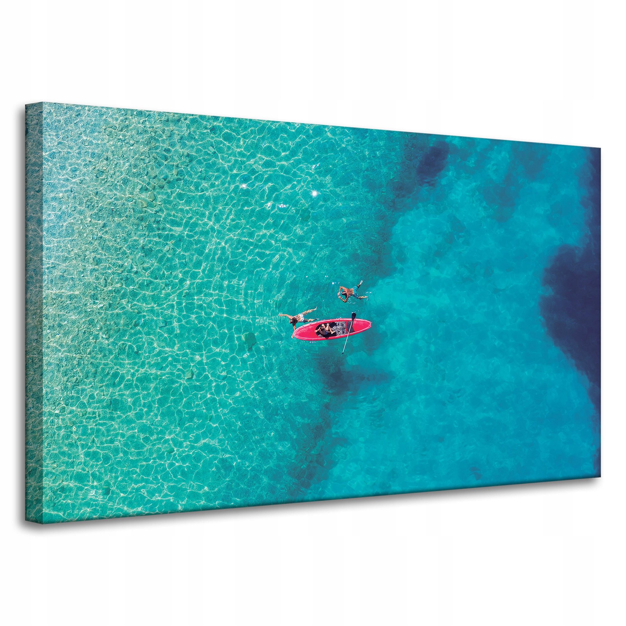 Obraz na plátně Kajak Lidé Slunce Voda Dovolená 100x60 cm