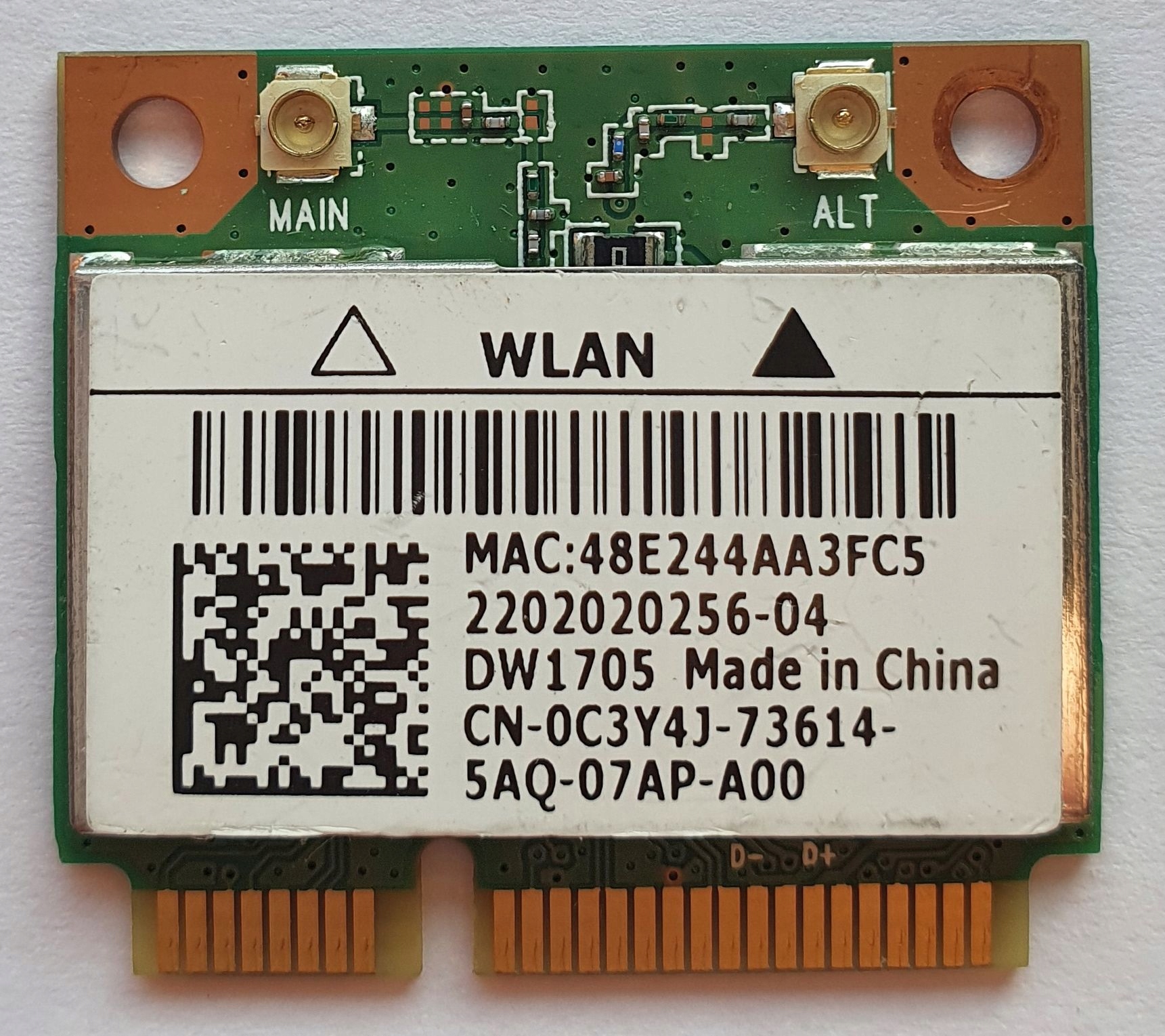 KARTA WIFI QCWB335 DW 1705