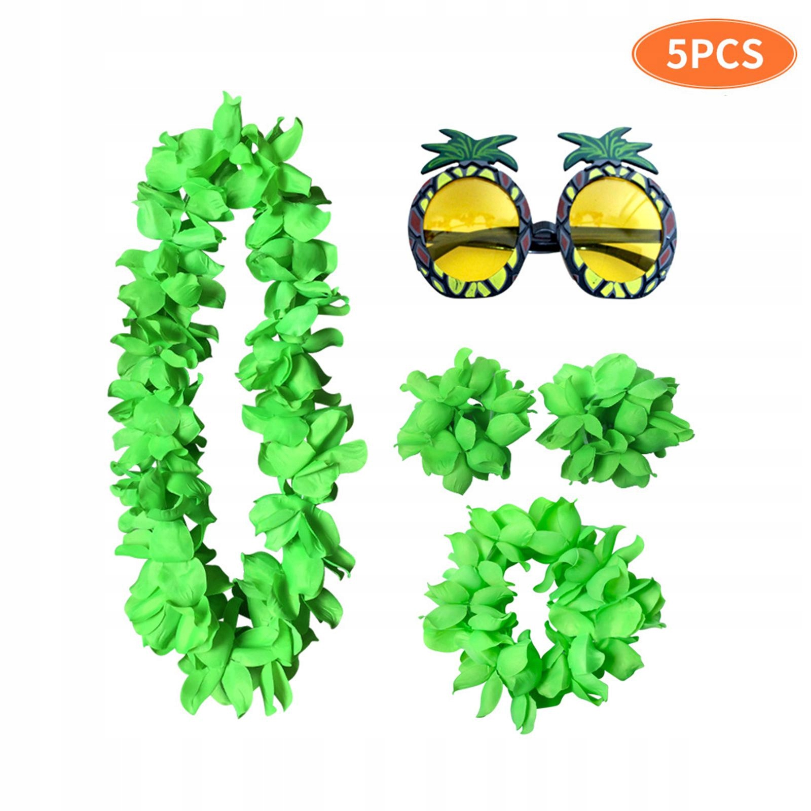 Cute Hawaiian Necklace Costume Set Beach Danc Wzór dominujący mix wzorów