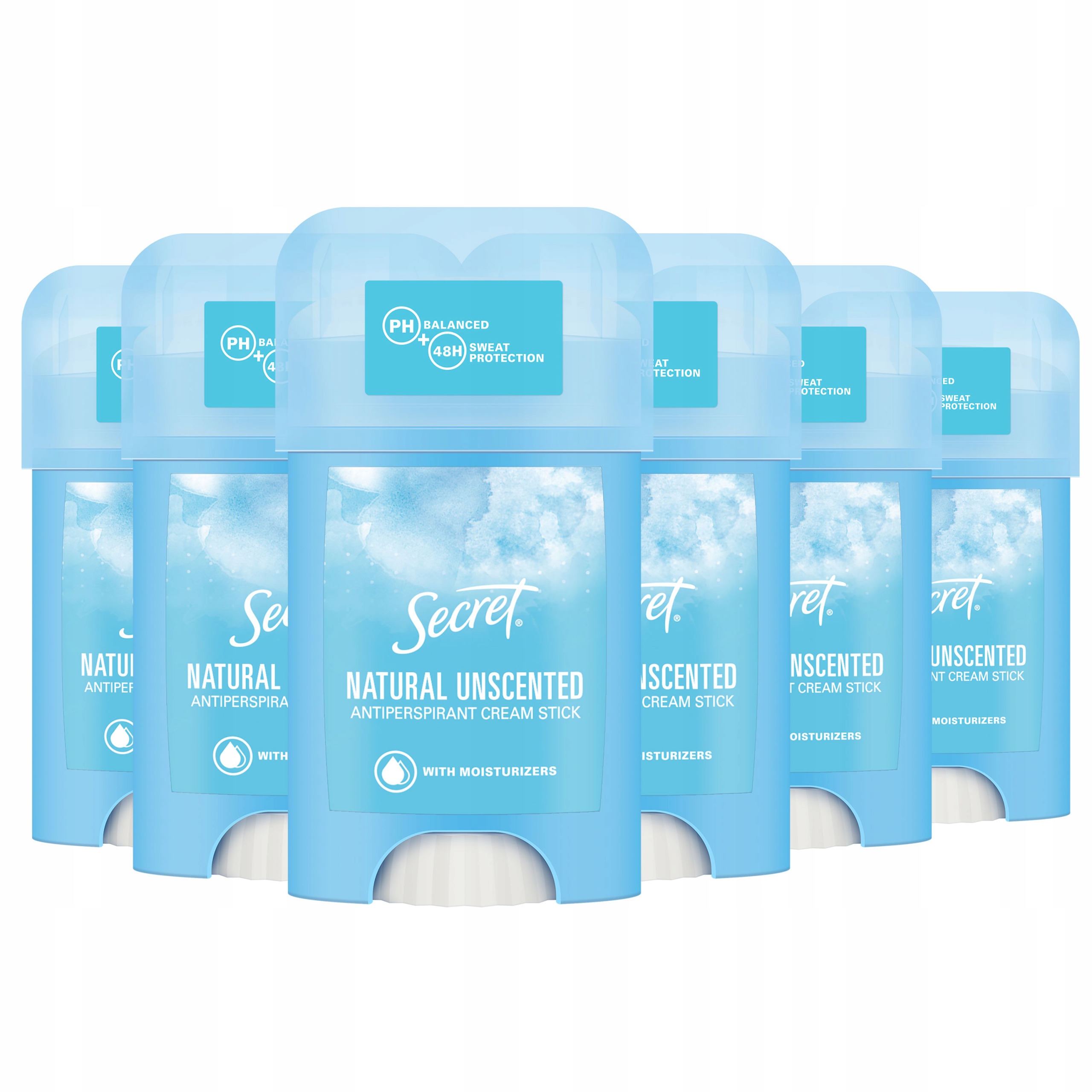 

Secret Natural antyperspirant kremowy stick 6x40ml