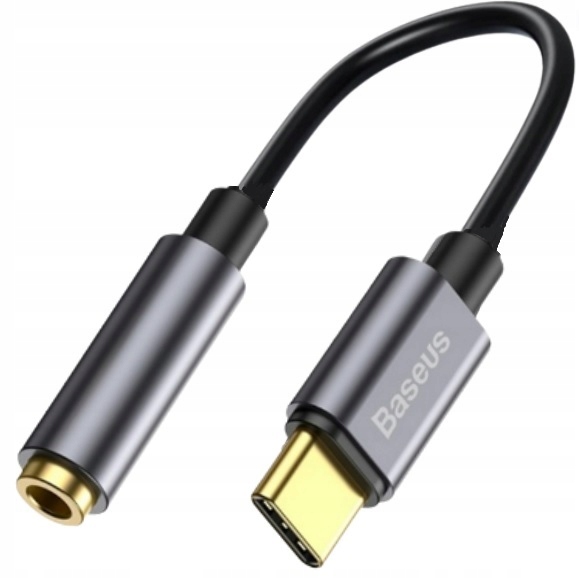 BASEUS ADAPTER PRZEJŚCIÓWKA AUDIO USB-C TYP-C - MINI JACK 3.5MM AUX DAC