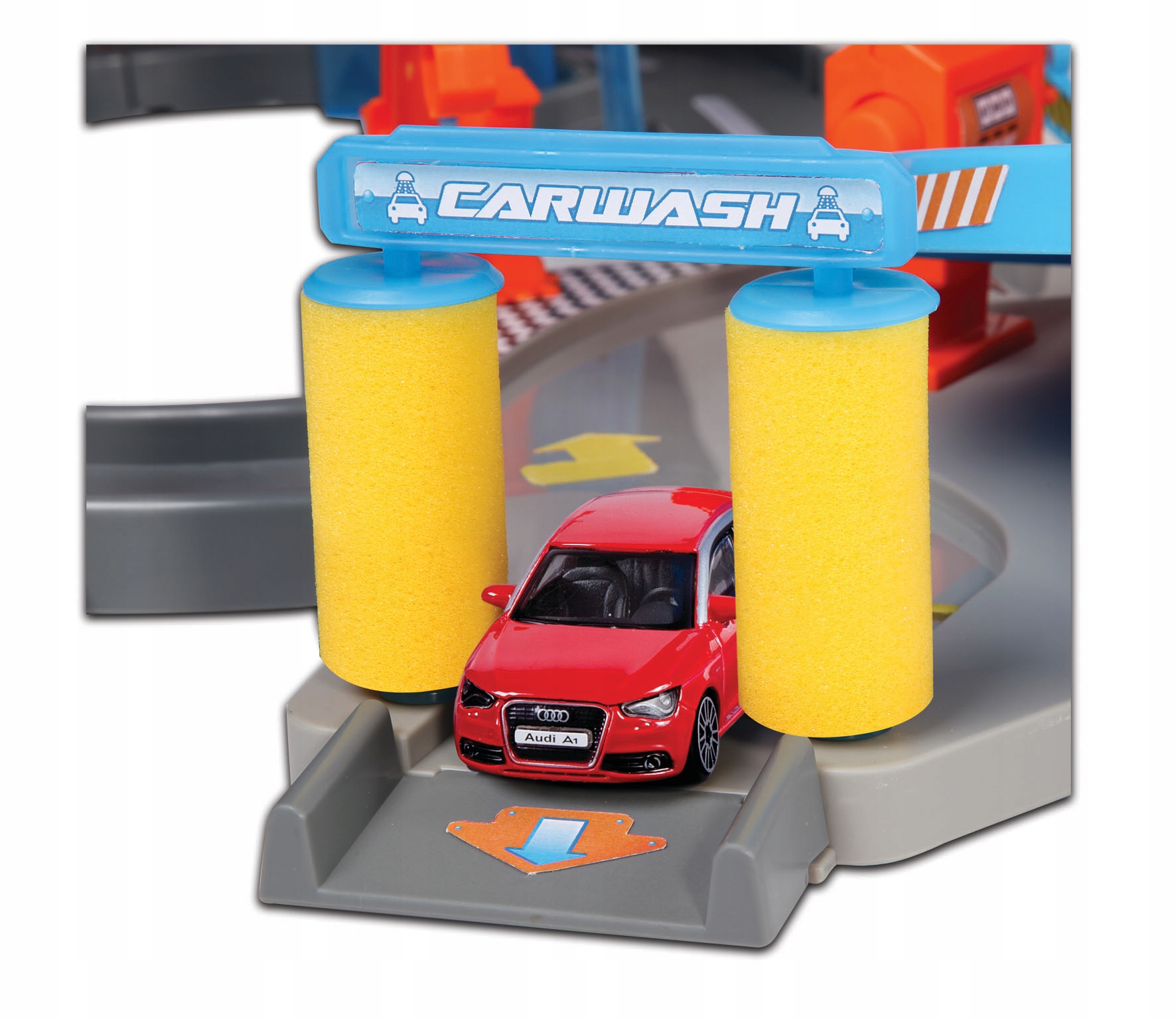 MEGA PARKING BBurago 4 poziomy AUTO MYJNIA garaż Marka Bburago