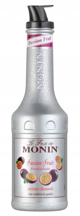 Levně Monin Pulpa Marakuja Pyré ovocné pyré 1 l 1000 ml pro limonády a koktejly