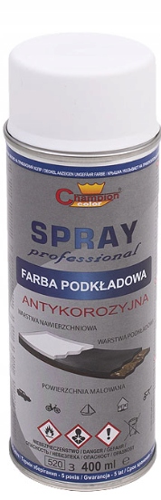 

Spray Farba Champion 400ml Podkładowa Biała