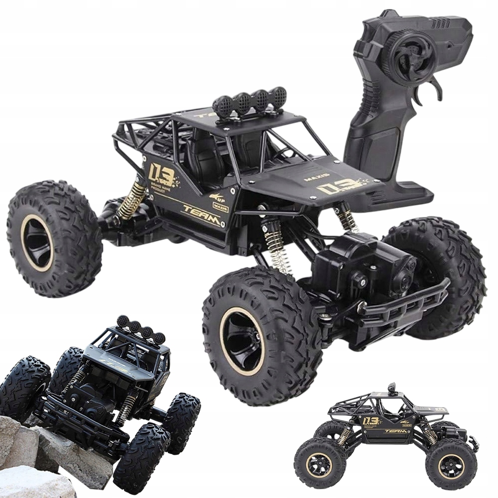 Auto Na Dálkové Ovládání Velké Rc Terénní Kovové 4X4 2 Akumulátory