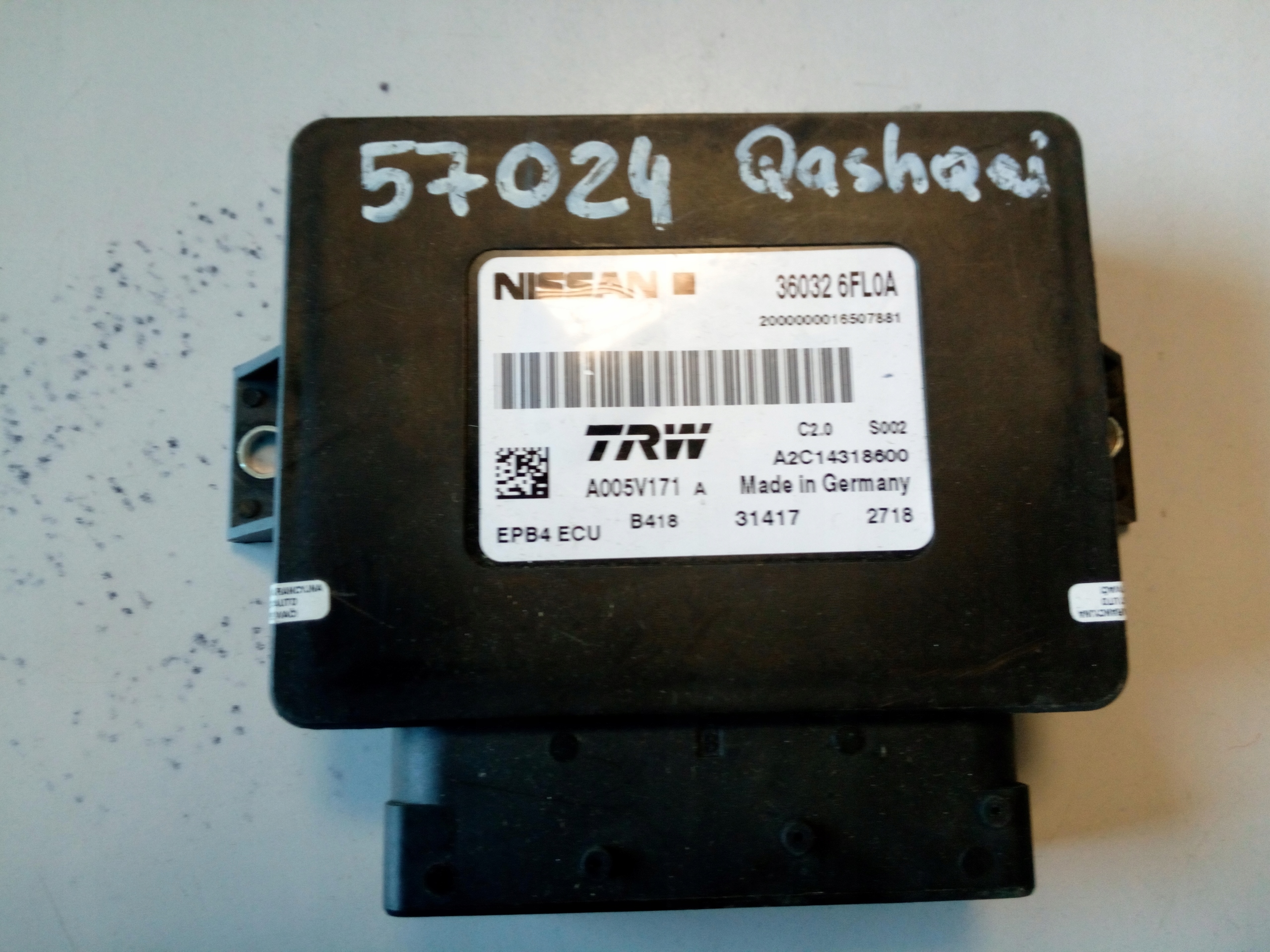 Nissan OE 360326FL0a za 169.94PLN z ELBLAG - Allegro