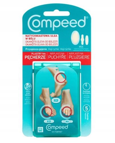 

Compeed Pęcherze plastry do stóp mix 5 sztuk