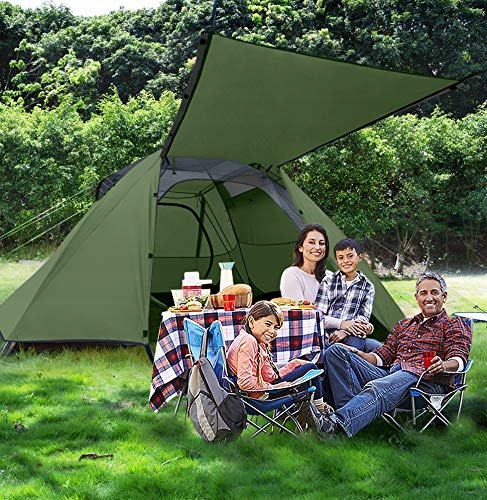 FORCEATT Namiot 4 Osobowy Wodoodporny Lekki Na Camping Trekking Outdoor — miniatura 7