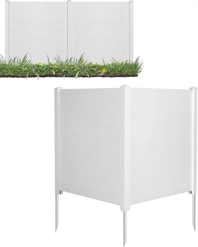 Záhradný Plot Costway Panelový Plot 2-DIELNY 124 CM Voľne Stojaci