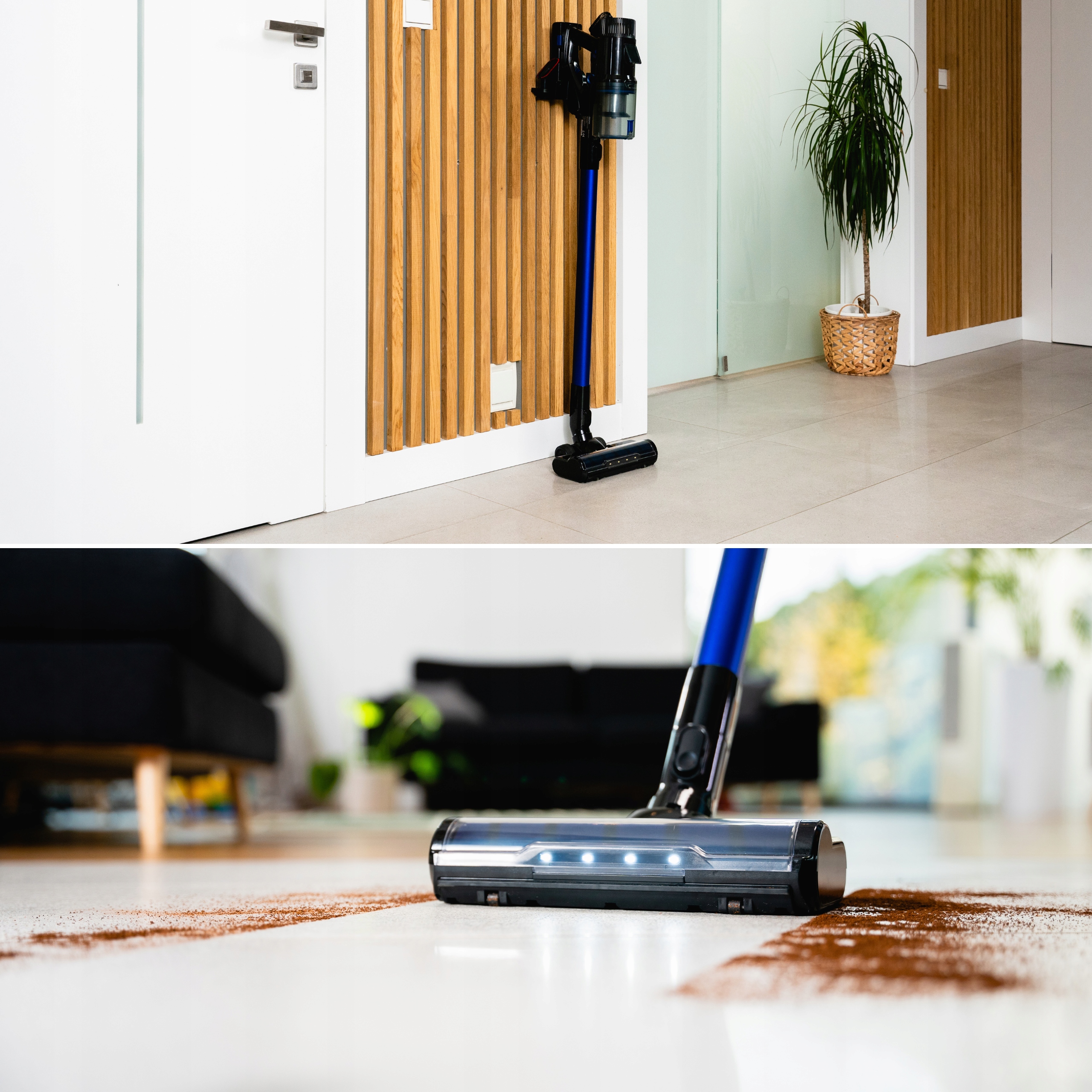 ODKURZACZ RĘCZNY PIONOWY RURA FLEX 400W 3w1 do 60 min MOCNA BATERIA Zeegma Czas pracy bezprzewodowej 60 min