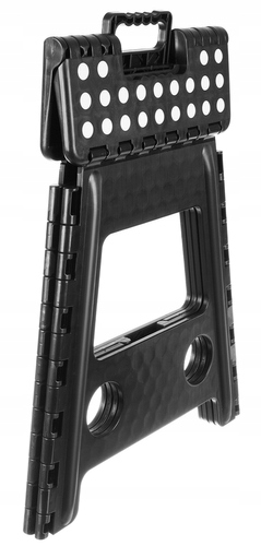 Stołek składany czarno-biały 39cm Marka Malatec