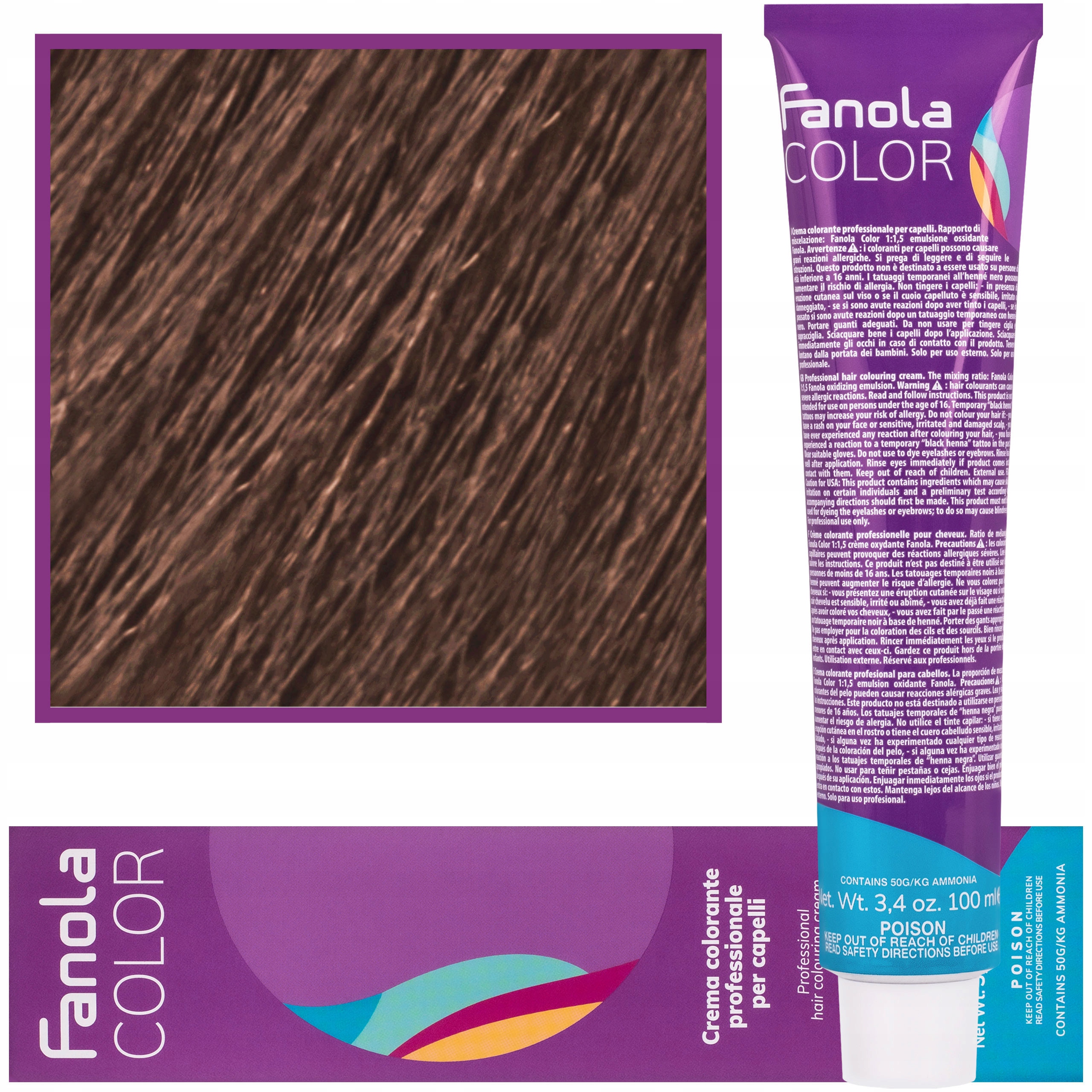 

Farba do włosów Fanola 100ml kolor 8,0 Jasny Blond