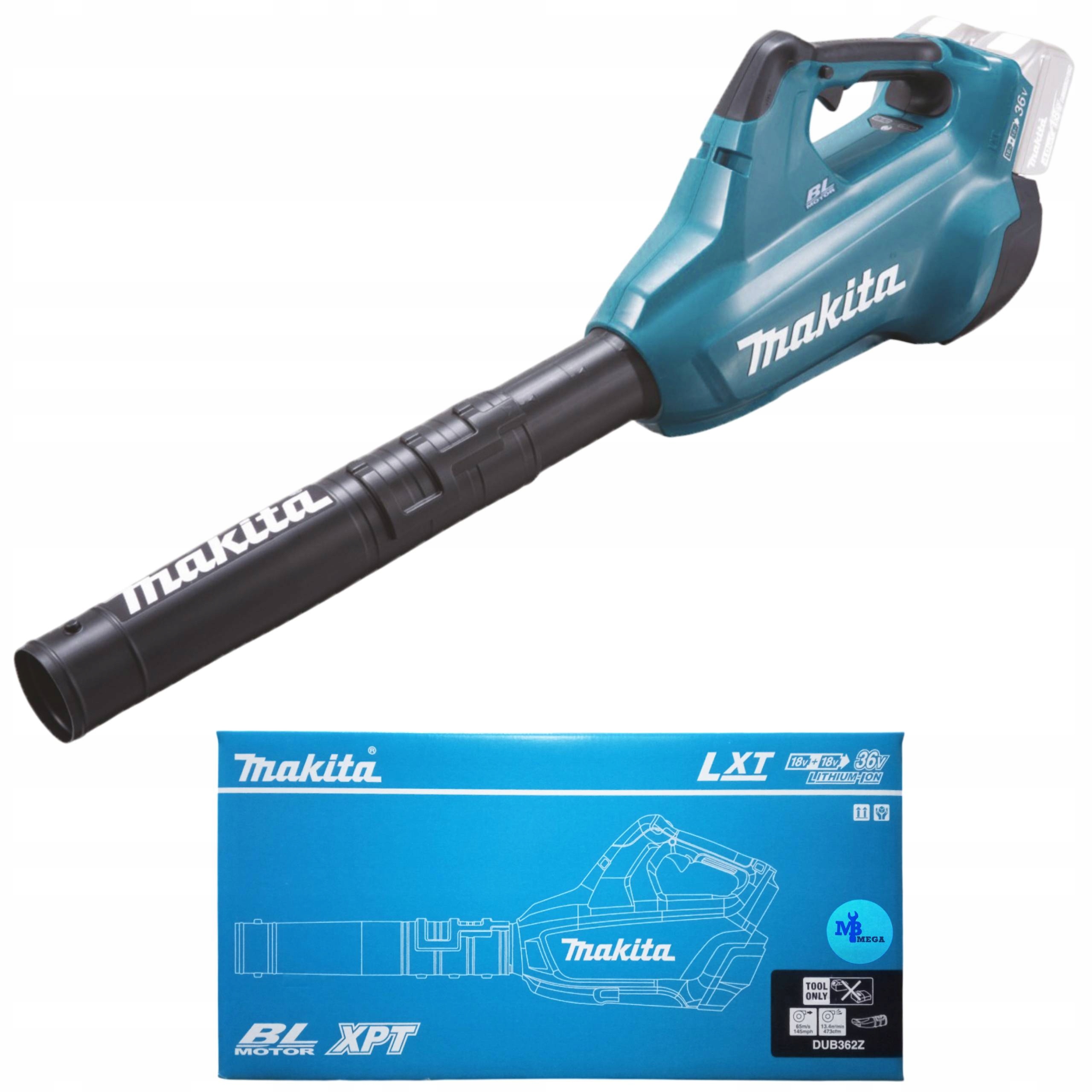 Makita Dmuchawa do liści 2x 18V akumulatorowa Regulacja wydmuchu DUB362Z