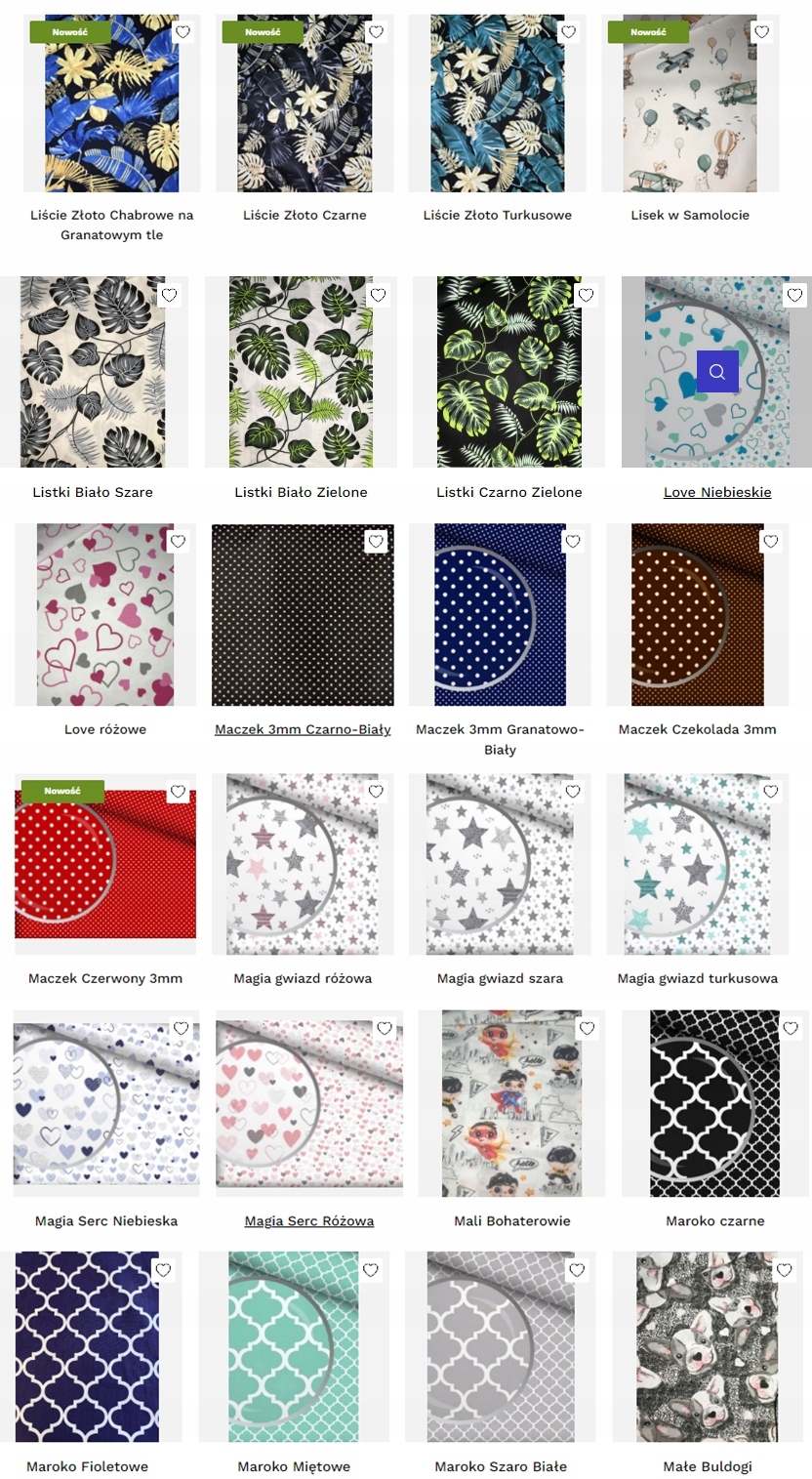 POSZEWKA JASKIEK 100% BAWEŁNA 360 WZORÓW 30X30 CM EAN (GTIN) 9983265987587