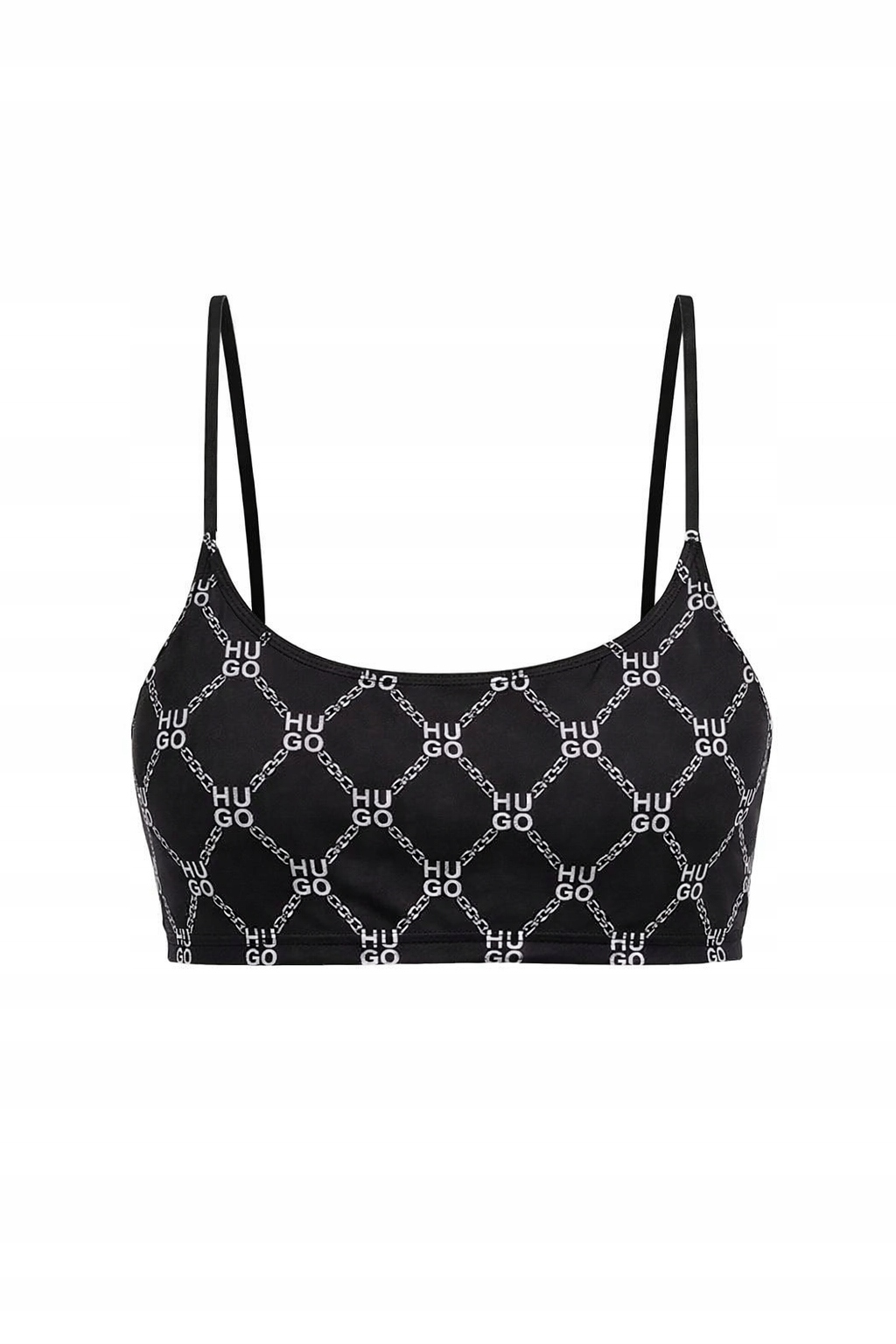Hugo Dámská Bikinová Horní Část S Černým Vzorem Loga M I3A
