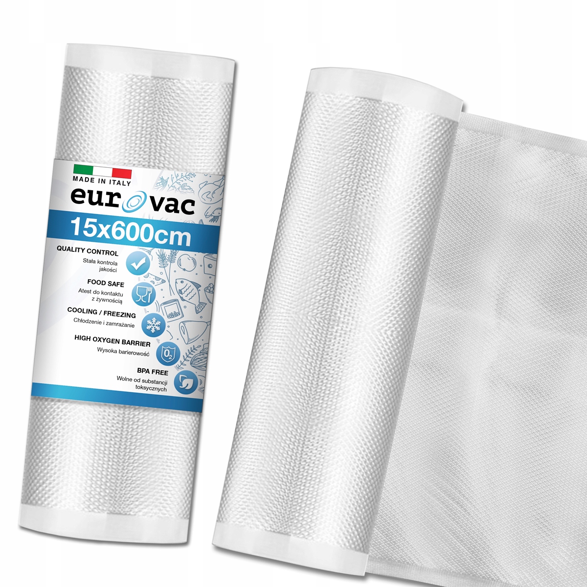 FOLIA MOLETOWANA PRÓŻNIOWA do ZGRZEWARKI RĘKAW ROLKA 15 x 6 metrów 15x600cm