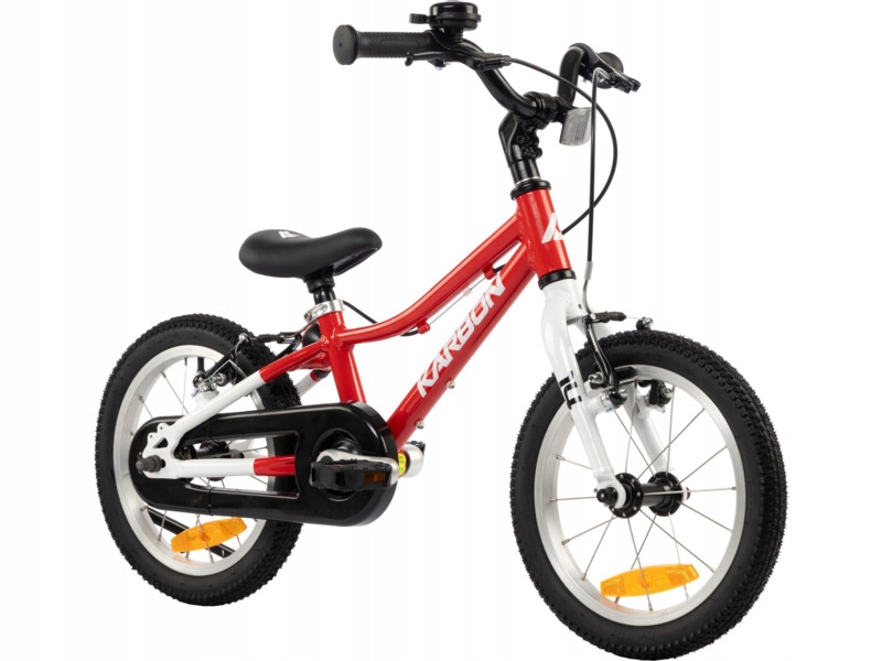 Rower dziecięcy Karbon Superlight 14 cali dla chłopca Czerwony