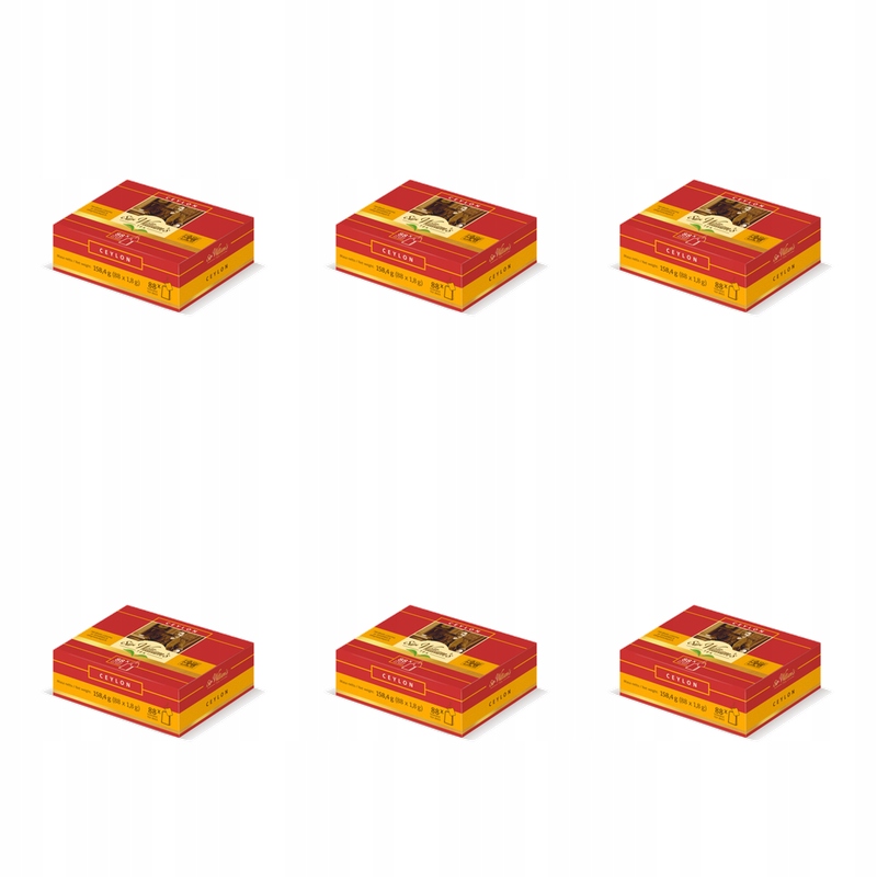 Herbata Sir William's Tea Black Tea Ceylon 88 szt.x1,8g X6