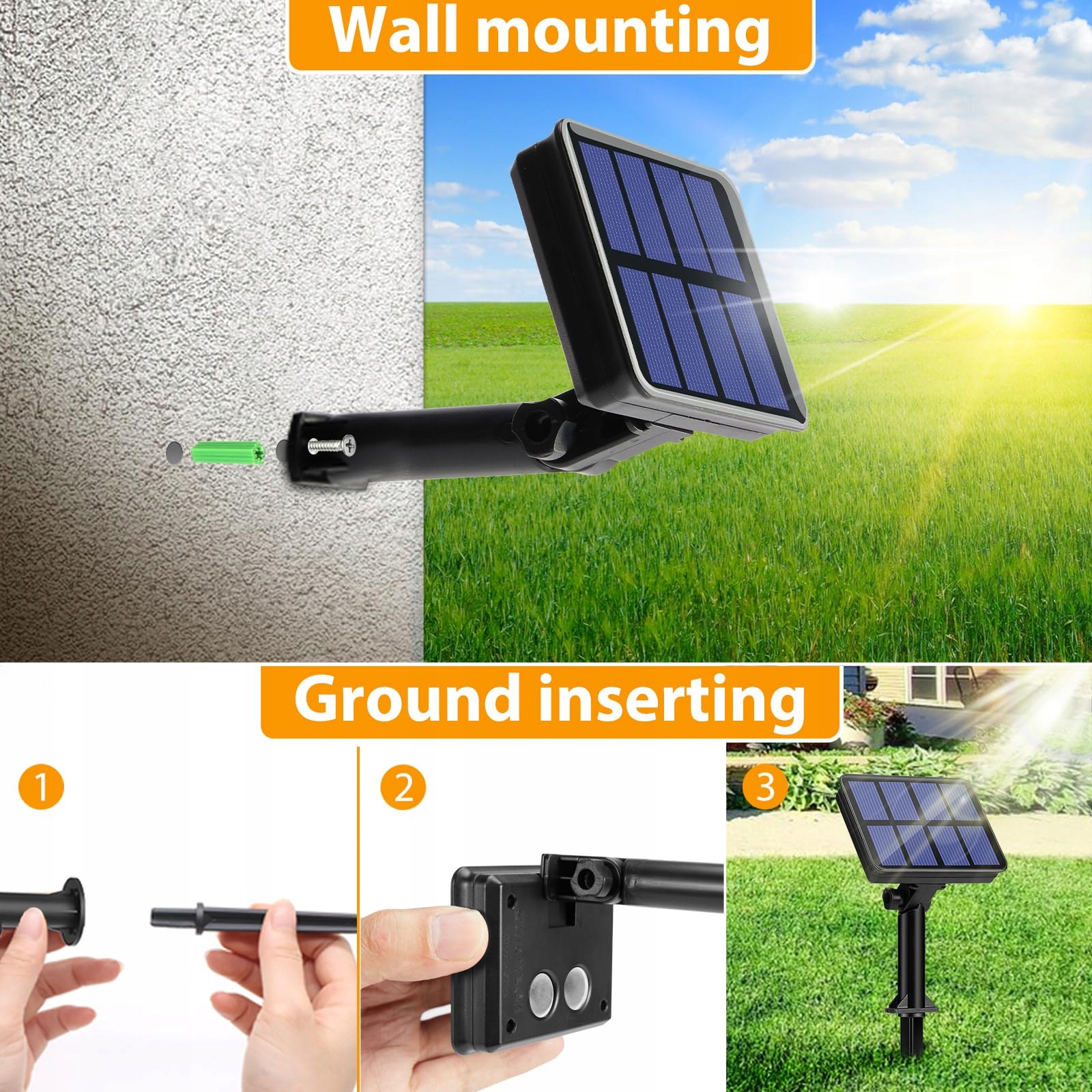 LITOGO Solarne Lampki 12M 120LED Wodoodporne Na Zewnątrz Balkon — miniatura 8