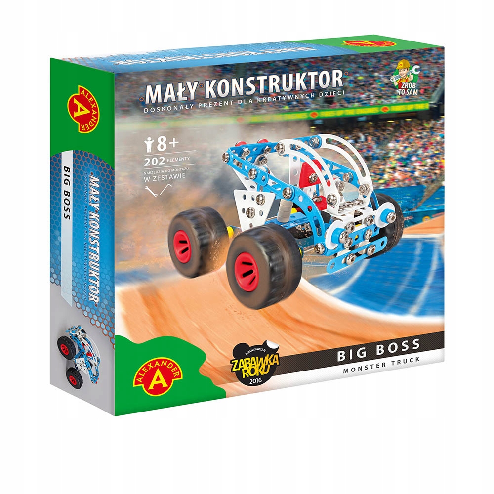 

Monster Truck Auto zabawka Diy Mały Konstruktor