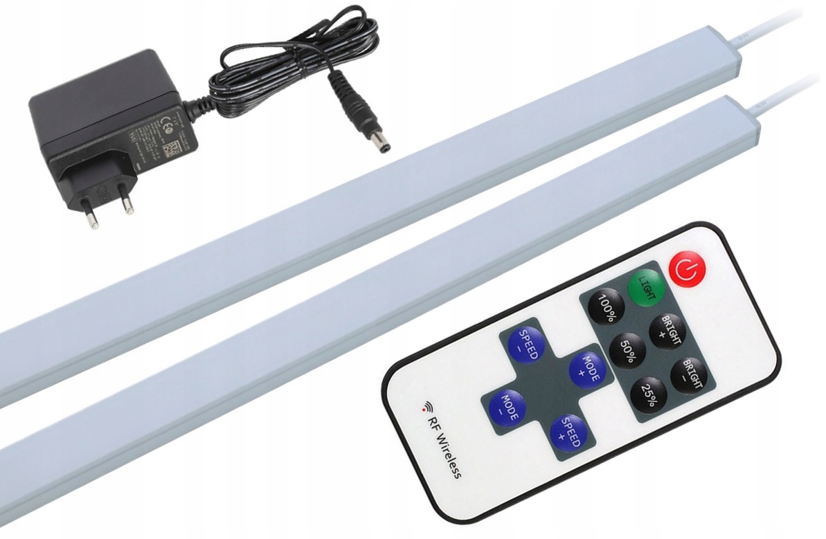 Nábytková lišta jednoduchá Led skříň 2x160 cm s Pilotem
